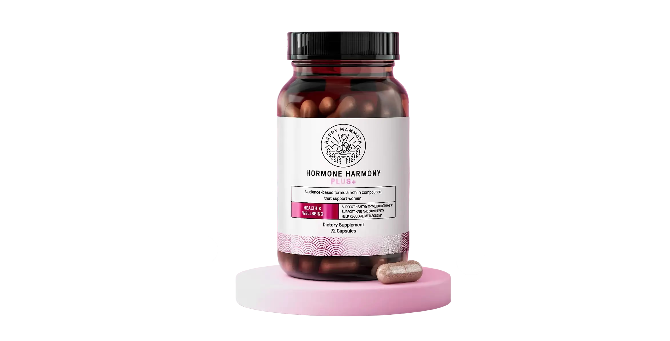 Hormone support supplement bottle